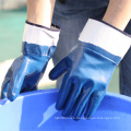 Nmsafety azul nitrilo heavy duty resistente al aceite guantes de trabajo